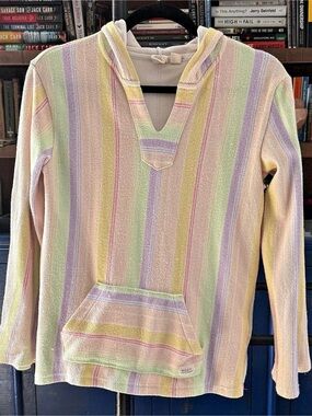 Roxy Wild and Free Hoodie Striped Pullover Multicolor